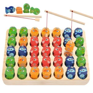 Wooden Magnetic Fishing Game